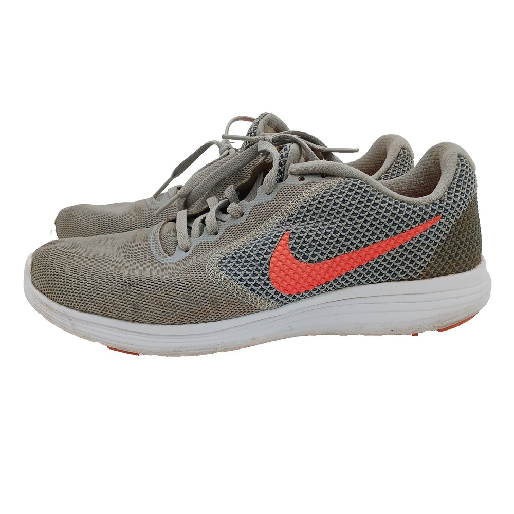 Nike Womens Running Shoes‎ Revolution 3 Grey Orange Size 10 819303-002